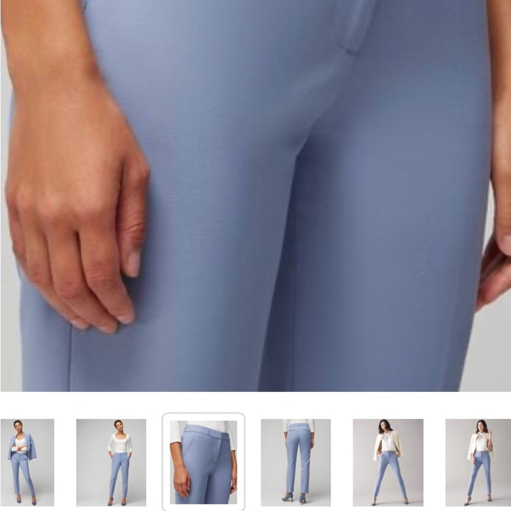 White House Black Market Blue Women's Slim Ankle Comfort Stretch NWT 12/28" - Picture 3 of 9